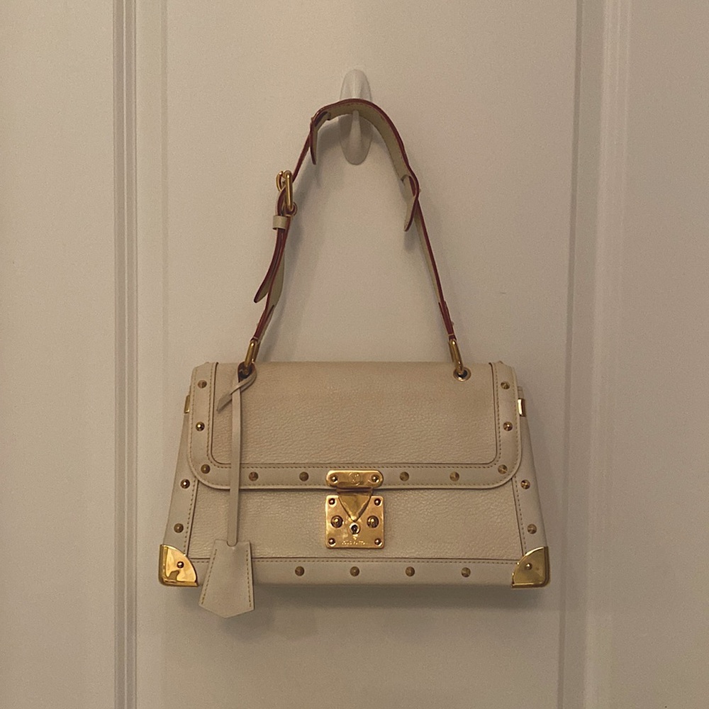 Louis Vuitton Le Talentueux Shoulder Suhali Off White Goat Skin Leather Satchel
